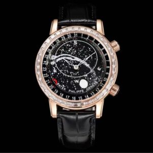 Patek Philippe--Moissanite Starry Rose Gold R6104-001 Replica Watch