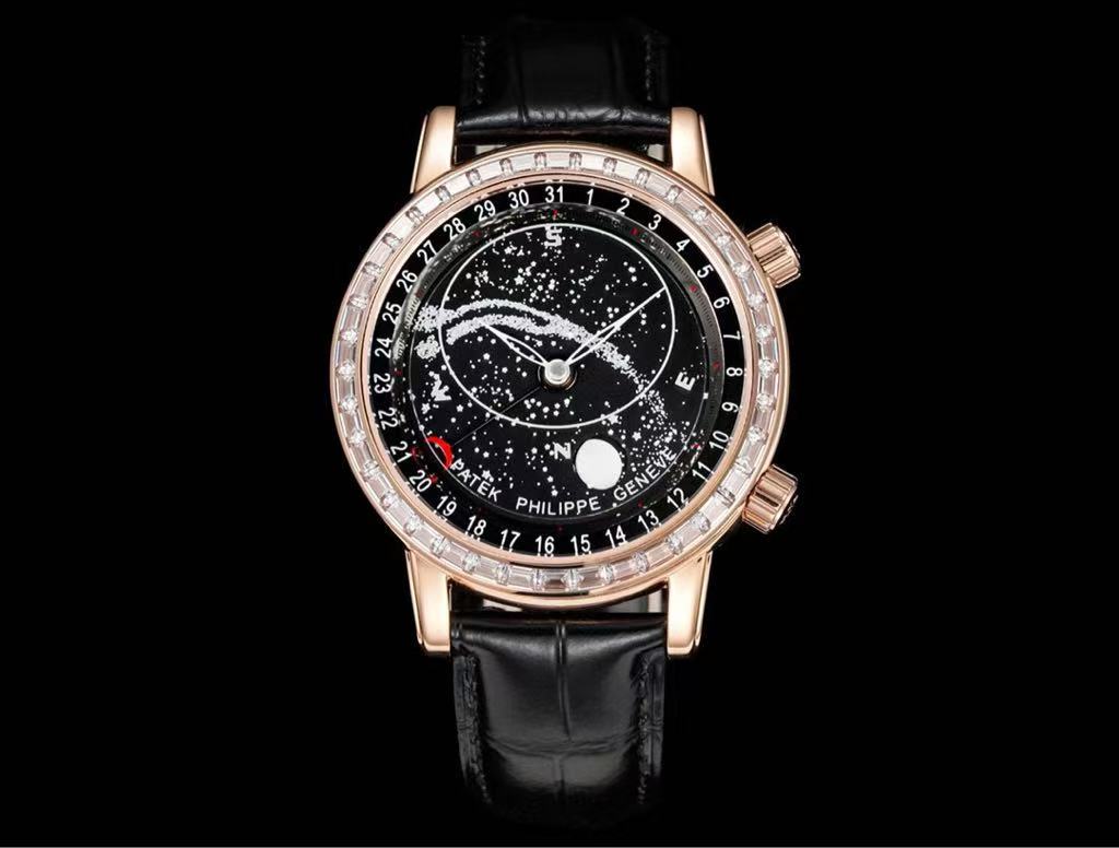 Patek Philippe--Moissanite Starry Rose Gold R6104-001 Replica Watch